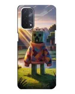 Чехол для OPPO A74 (5G) с картинкой «Крипер в свитере» Чехол для OPPO A74 (5G) с картинкой «Крипер в свитере»