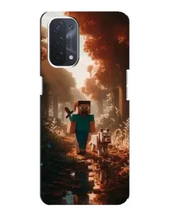 Чехол для OPPO A74 (5G) с картинкой «Стив в лесу» Чехол для OPPO A74 (5G) с картинкой «Стив в лесу»