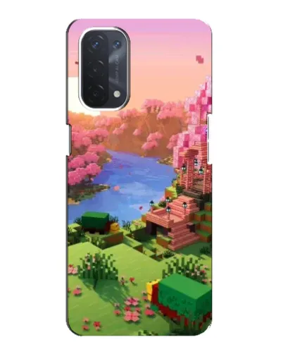 Чехол для OPPO A74 (5G) с картинкой «Розовое дерево Minecraft» Чехол для OPPO A74 (5G) с картинкой «Розовое дерево Minecraft»