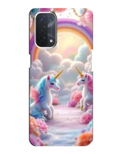 Чехол для OPPO A74 (5G) с картинкой «Радуга и единороги» Чехол для OPPO A74 (5G) с картинкой «Радуга и единороги»