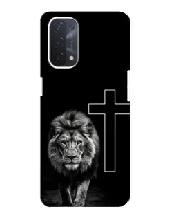 Чехол для OPPO A74 (5G) с картинкой «Лев и Крест» Чехол для OPPO A74 (5G) с картинкой «Лев и Крест»