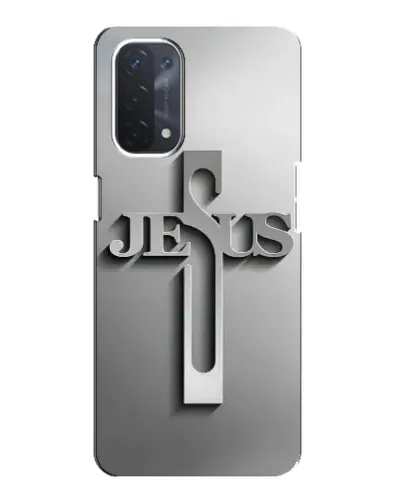 Чехол для OPPO A74 (5G) с картинкой «Металлический крест Jesus» Чехол для OPPO A74 (5G) с картинкой «Металлический крест Jesus»
