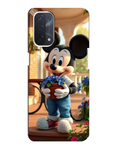 Чехол для OPPO A74 (5G) с картинкой «Микки садовод» Чехол для OPPO A74 (5G) с картинкой «Микки садовод»