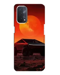 Чехол для OPPO A74 (5G) с картинкой «Cybertruck на Марсе»