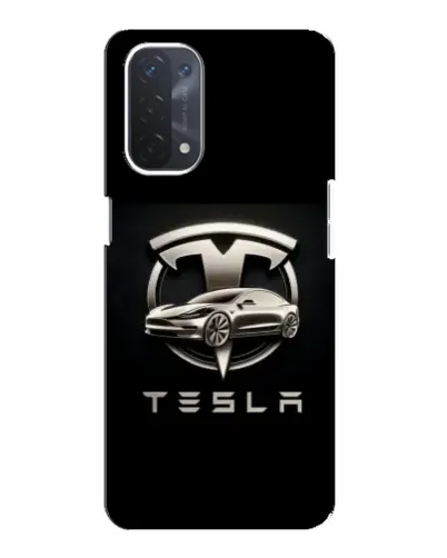 Чехол для OPPO A74 (5G) с картинкой «Tesla — серебристое авто» Чехол для OPPO A74 (5G) с картинкой «Tesla — серебристое авто»