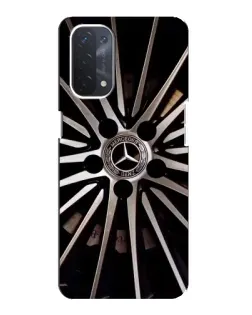 Чехол для OPPO A74 (5G) с картинкой «Диск Mercedes»