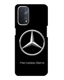 Чехол для OPPO A74 (5G) с картинкой «Mercedes Silver Logo»