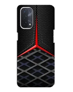 Чехол для OPPO A74 (5G) с картинкой «Mercedes Carbon Grid»