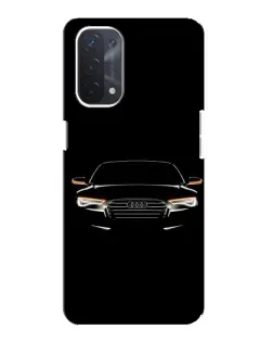 Чехол для OPPO A74 (5G) с картинкой «Audi — ночной контур» Чехол для OPPO A74 (5G) с картинкой «Audi — ночной контур»