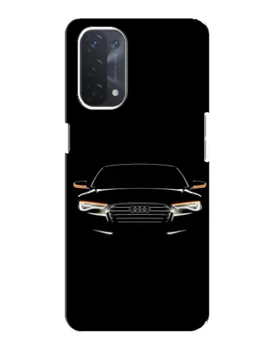 Чехол для OPPO A74 (5G) с картинкой «Audi — ночной контур»
