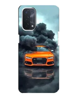 Чехол для OPPO A74 (5G) с картинкой «Audi в облаках дыма» Чехол для OPPO A74 (5G) с картинкой «Audi в облаках дыма»