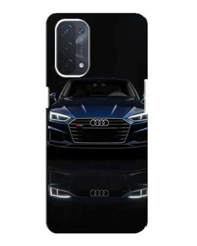 Чехол для OPPO A74 (5G) с картинкой «Audi — ночное отражение»