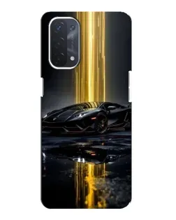 Чехол для OPPO A74 (5G) с картинкой «Ночной Lamborghini драйв»