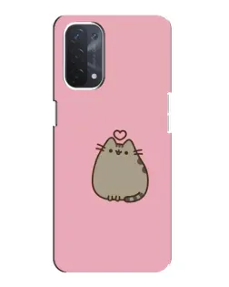 Чехол для OPPO A74 (5G) с картинкой «Pusheen сердце» Чехол для OPPO A74 (5G) с картинкой «Pusheen сердце»
