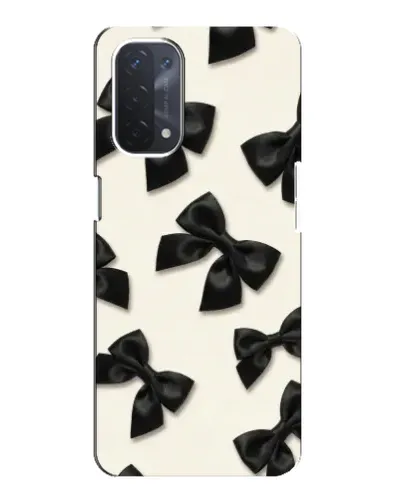 Чехол для OPPO A74 (5G) с картинкой «Черные бантики» Чехол для OPPO A74 (5G) с картинкой «Черные бантики»
