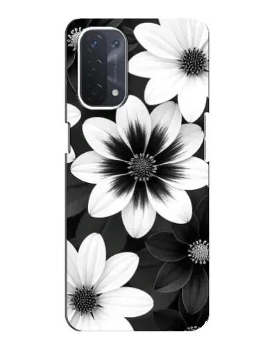 Чехол для OPPO A74 (5G) с картинкой «Монохромные астры» Чехол для OPPO A74 (5G) с картинкой «Монохромные астры»