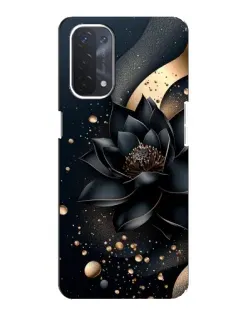 Чехол для OPPO A74 (5G) с картинкой «Черный лотос»