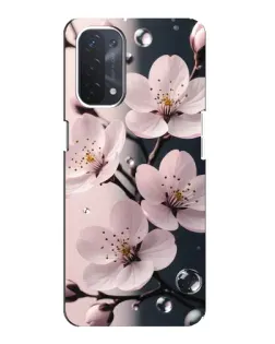 Чехол для OPPO A74 (5G) с картинкой «Нежная сакура и капли»