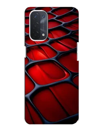 Чехол для OPPO A74 (5G) с картинкой «Красная глянцевая сетка» Чехол для OPPO A74 (5G) с картинкой «Красная глянцевая сетка»