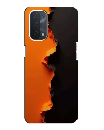 Чехол для OPPO A74 (5G) с картинкой «Оранжевый разлом» Чехол для OPPO A74 (5G) с картинкой «Оранжевый разлом»