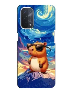 Чехол для OPPO A74 (5G) с картинкой «Капибара Ван Гога»