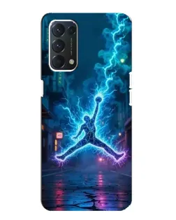 Чохол для OPPO A74 з картинкою «Jordan Gold Jumpman»