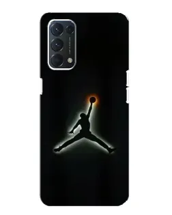 Чохол для OPPO A74 з картинкою «Jordan Gradient Logo»