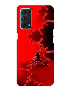Чехол для OPPO A74 с картинкой «Jordan Red Smoke»