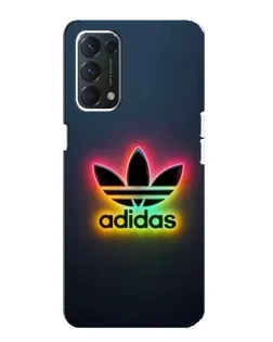 Чохол для OPPO A74 з картинкою «Неоновий Adidas»