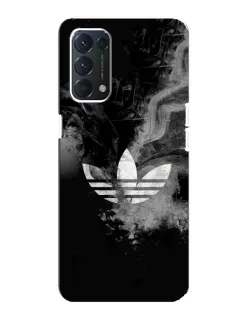 Чохол для OPPO A74 з картинкою «Абстрактний дим Adidas»
