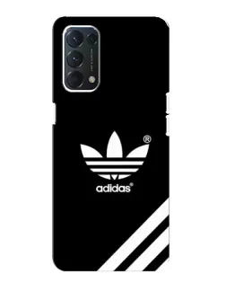Чехол для OPPO A74 с картинкой «Adidas с диагональными полосами»