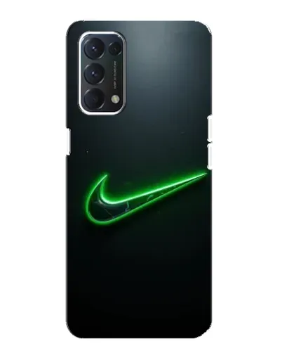 Чохол для OPPO A74 з картинкою «Неоновий контур Nike»
