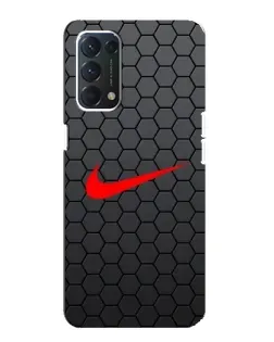 Чохол для OPPO A74 з картинкою «Nike — карбонова сітка»