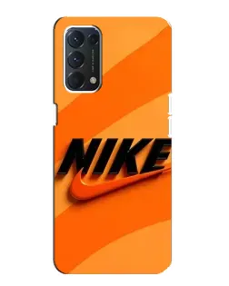 Чохол для OPPO A74 з картинкою «Помаранчевий драйв Nike»