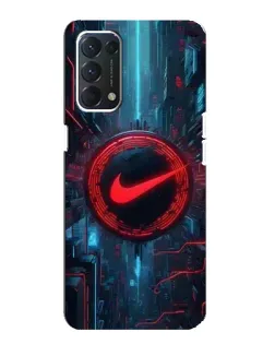 Чохол для OPPO A74 з картинкою «Техногенний стиль Nike»