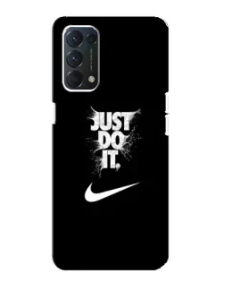 Чохол для OPPO A74 з картинкою «Текстовий принт Nike»