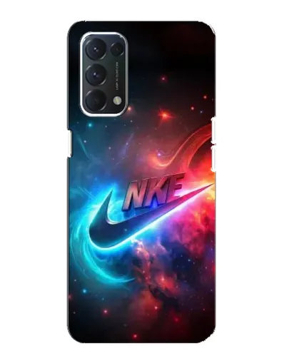 Чохол для OPPO A74 з картинкою «Вогняний логотип Nike»