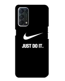 Чохол для OPPO A74 з картинкою «Класичний принт Nike»