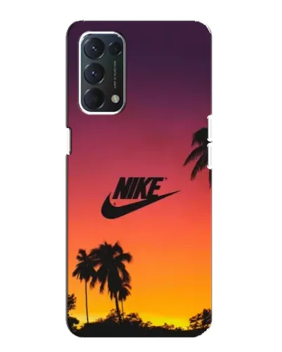 Чохол для OPPO A74 з картинкою «Nike на заході сонця»