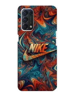Чохол для OPPO A74 з картинкою «Nike в абстракції»