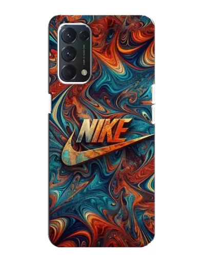 Чохол для OPPO A74 з картинкою «Nike в абстракції»