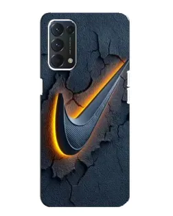 Чохол для OPPO A74 з картинкою «Об'ємний логотип Найк»