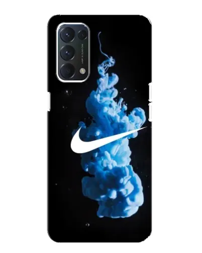 Чохол для OPPO A74 з картинкою «Nike та синій дим»