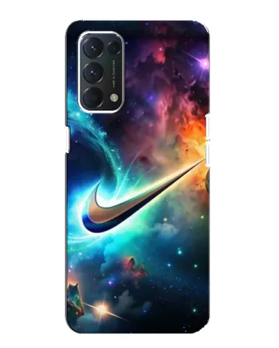 Чохол для OPPO A74 з картинкою «Космічний Nike Swoosh»