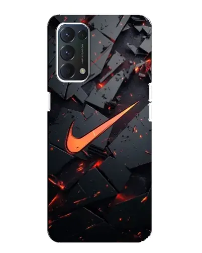 Чохол для OPPO A74 з картинкою «Nike — ефект розломів»