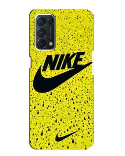 Чохол для OPPO A74 з картинкою «Жовтий текстурний Nike»