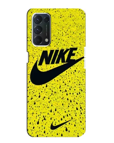 Чохол для OPPO A74 з картинкою «Жовтий текстурний Nike»