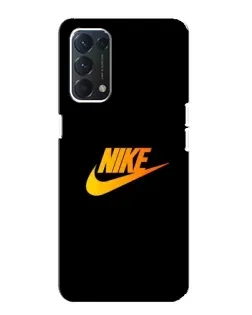 Чохол для OPPO A74 з картинкою «Золотий логотип Nike»