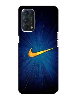 Чохол для OPPO A74 з картинкою «Синій пульс Nike»