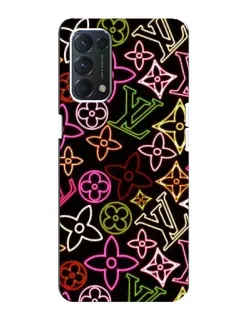 Чохол для OPPO A74 з картинкою «Неоновий мікс Nike»